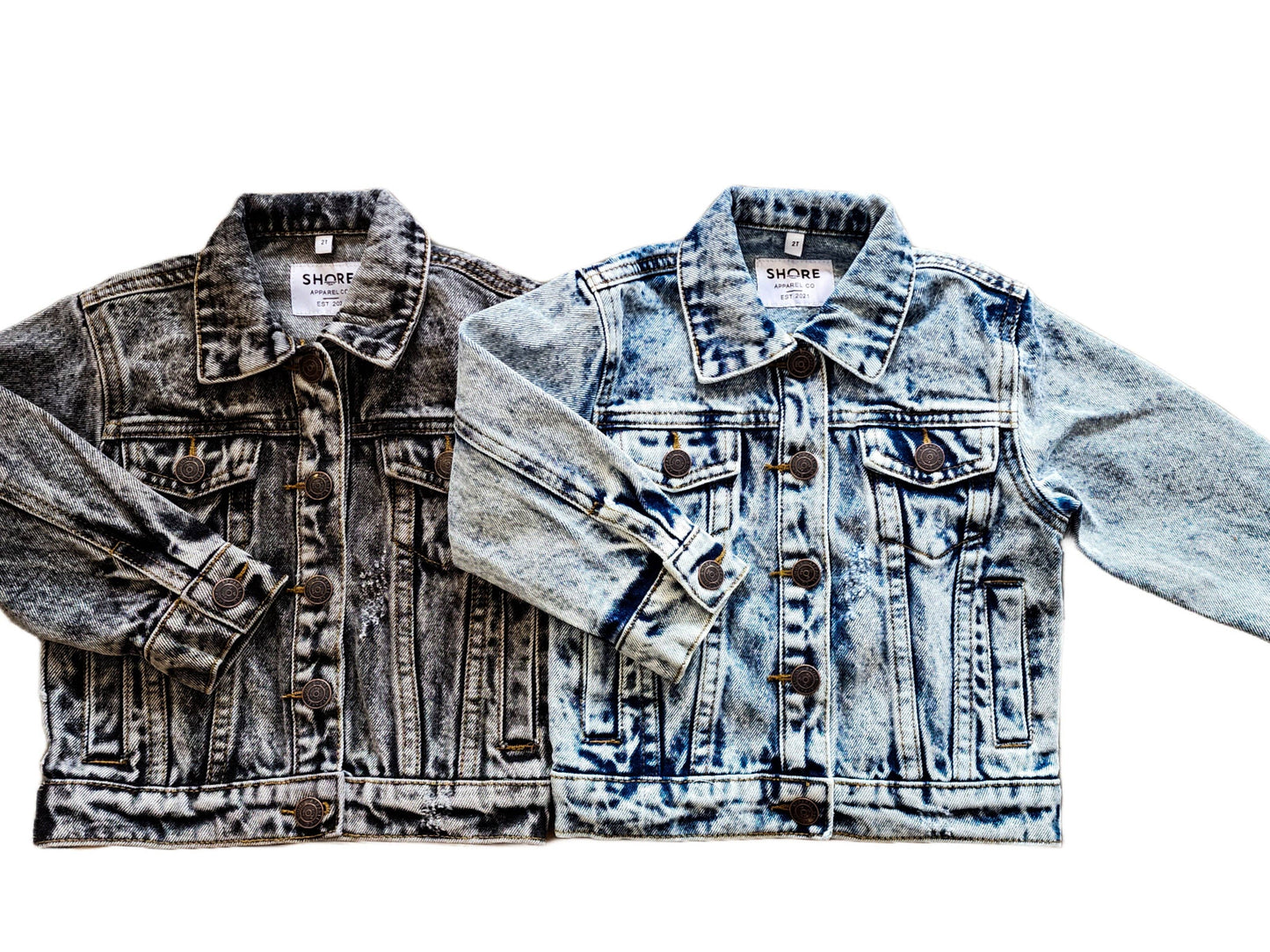 Baby/Kids Black Acid Wash Jean Jacket
