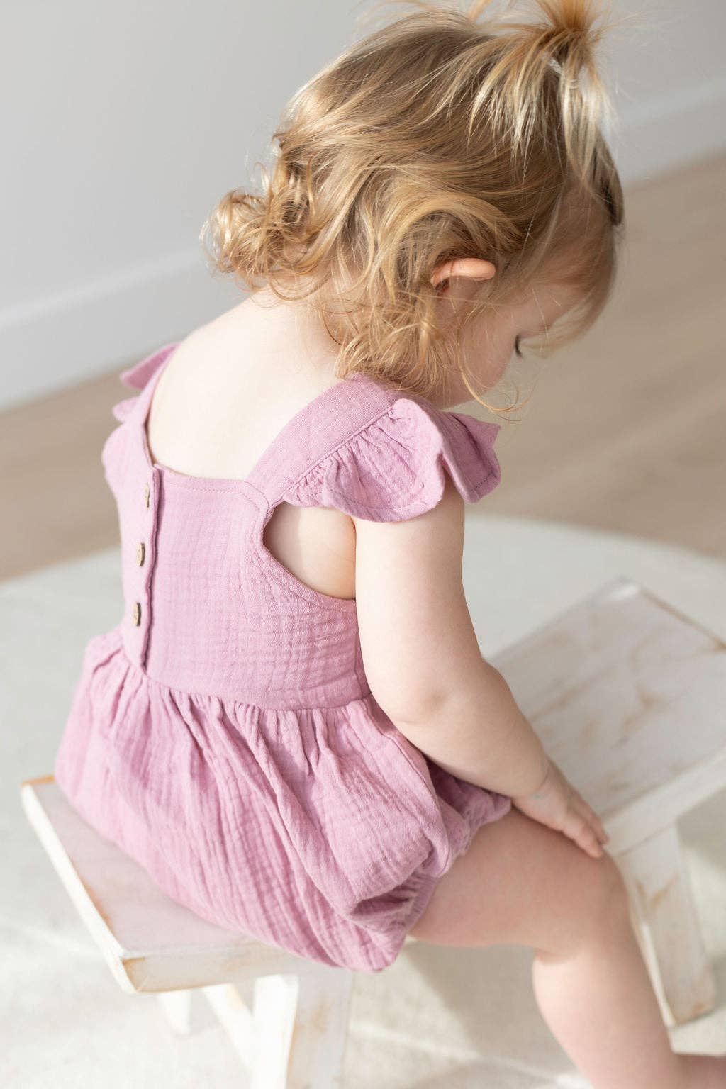Flutter Bubble Romper | Mauve