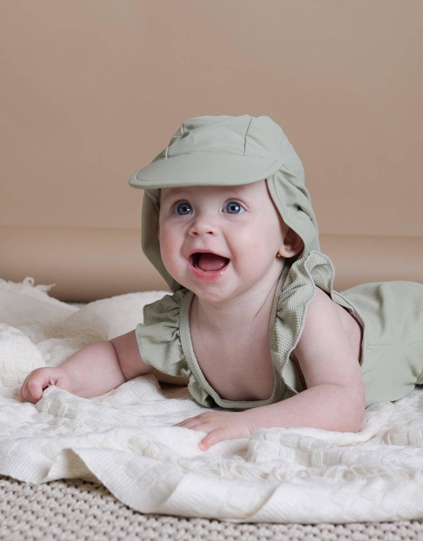 Waffle Weave Swimsuit - Sage