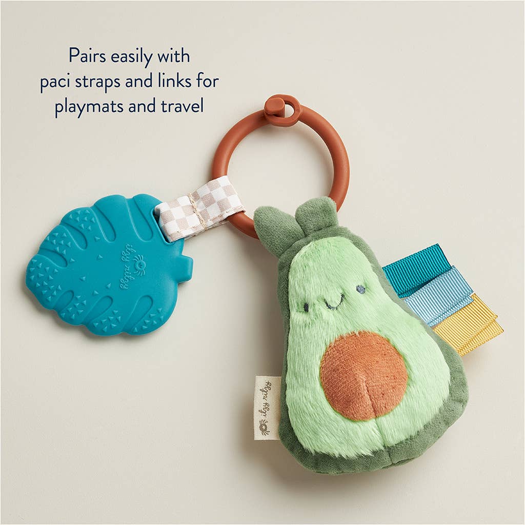 Itzy Pal™ Plush + Teether AVOCADO - one left!