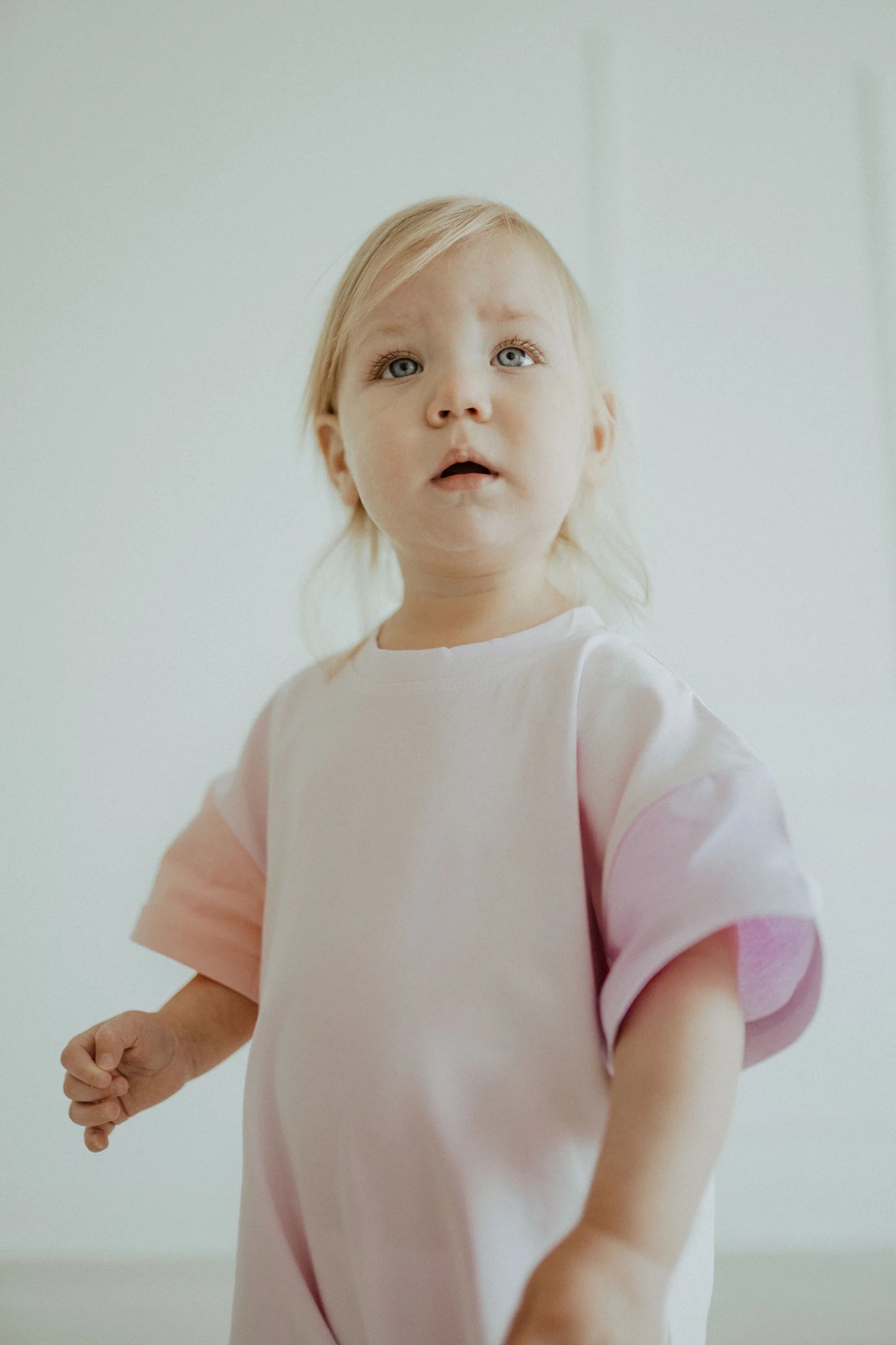 Tri-Coloured Drop Shoulder Romper - Pink - one left 3-6m