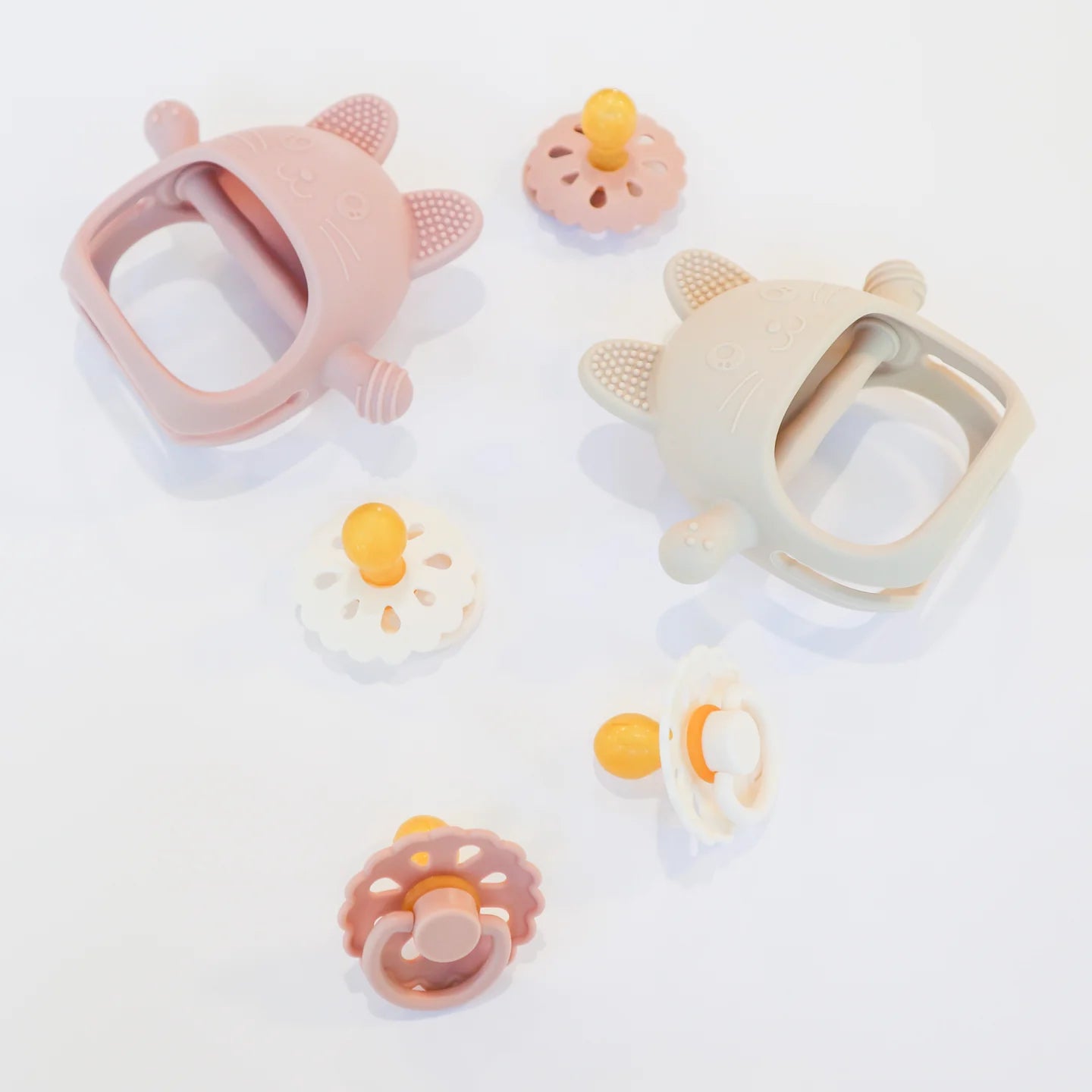 Cat Teething Mitt - Pink