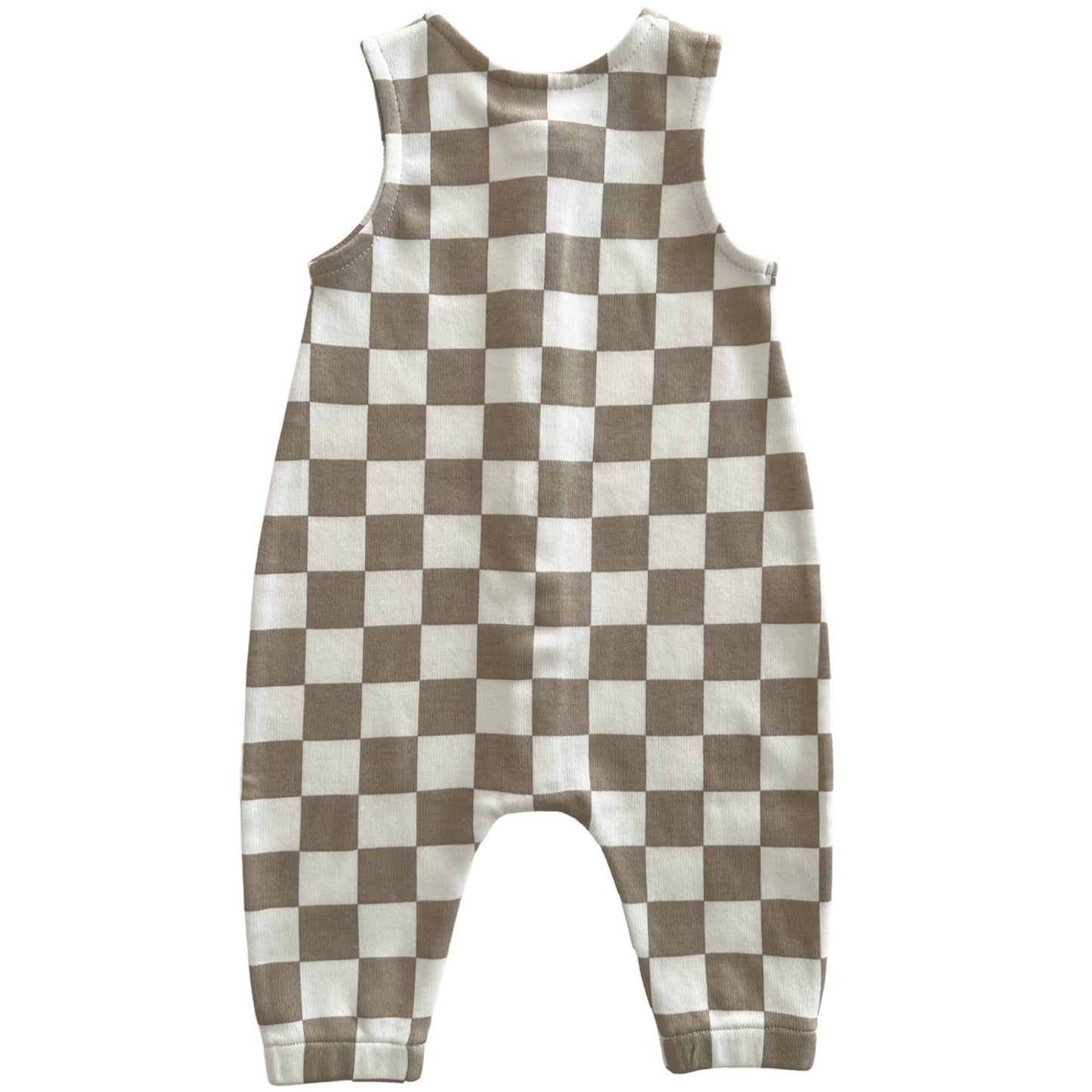 Tiramisu Checkerboard / Organic Bay Jumpsuit