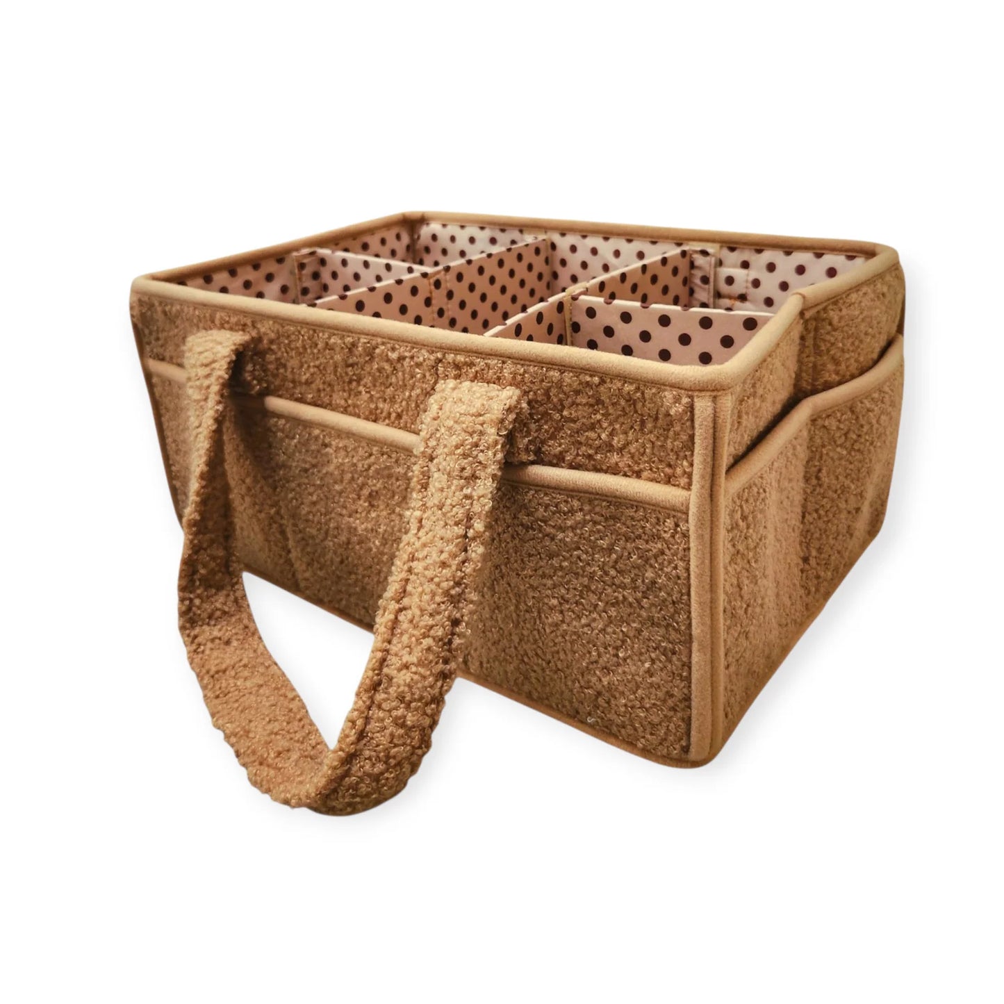 Brown Teddy Diaper Caddy