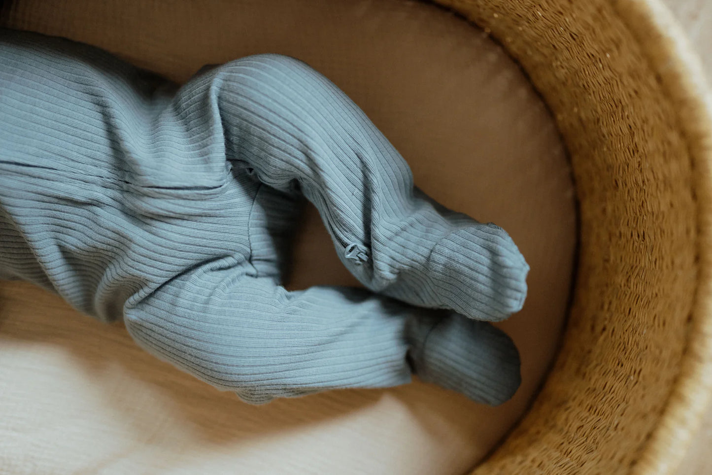 Ribbed Sleeper - Deep Blue