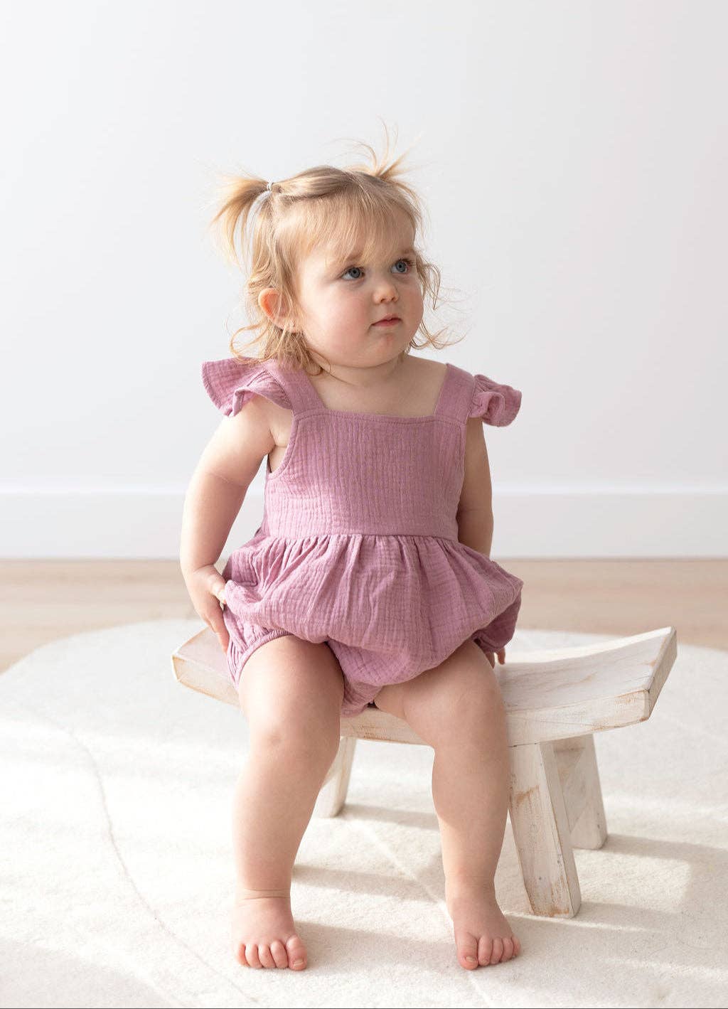 Flutter Bubble Romper | Mauve