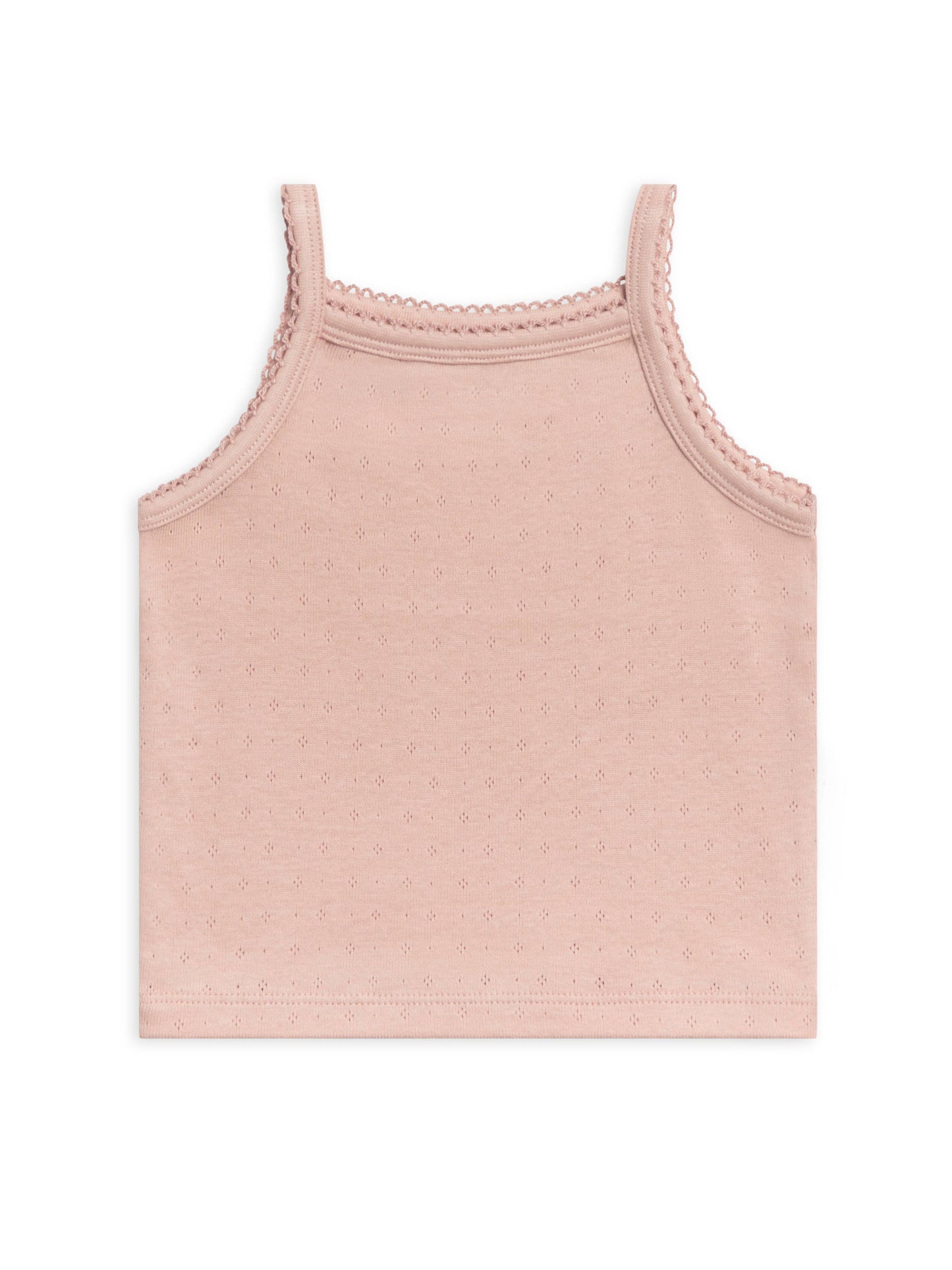Organic Baby Iris Pointelle Tank Top - Ballet