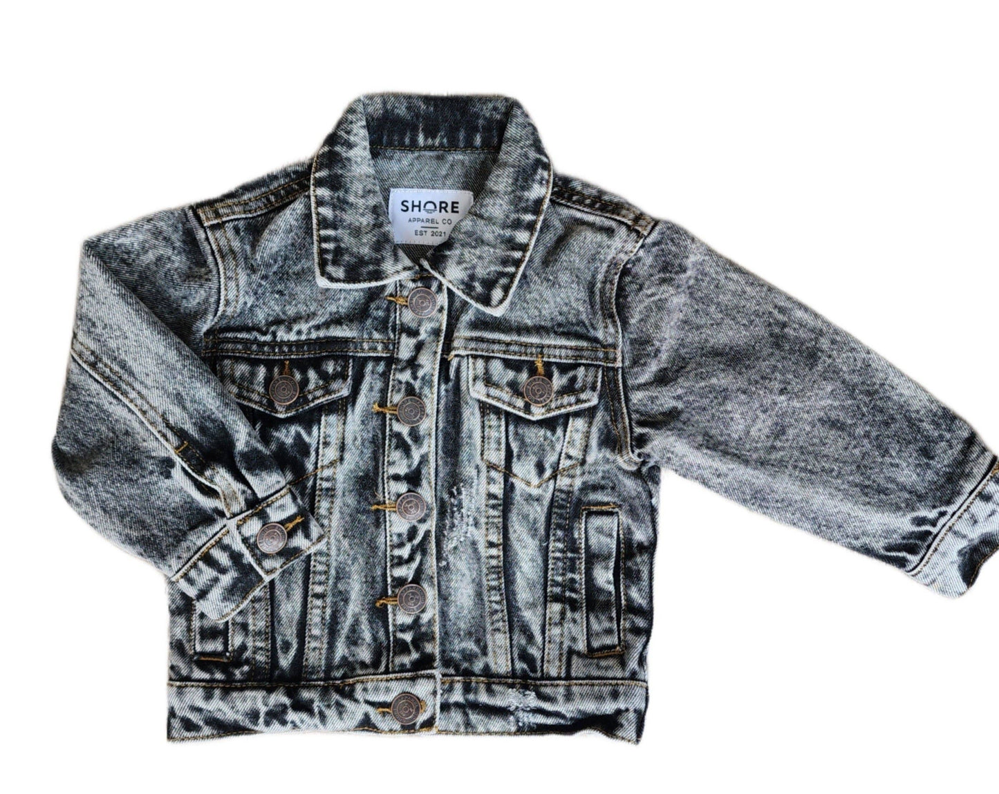 Baby/Kids Black Acid Wash Jean Jacket