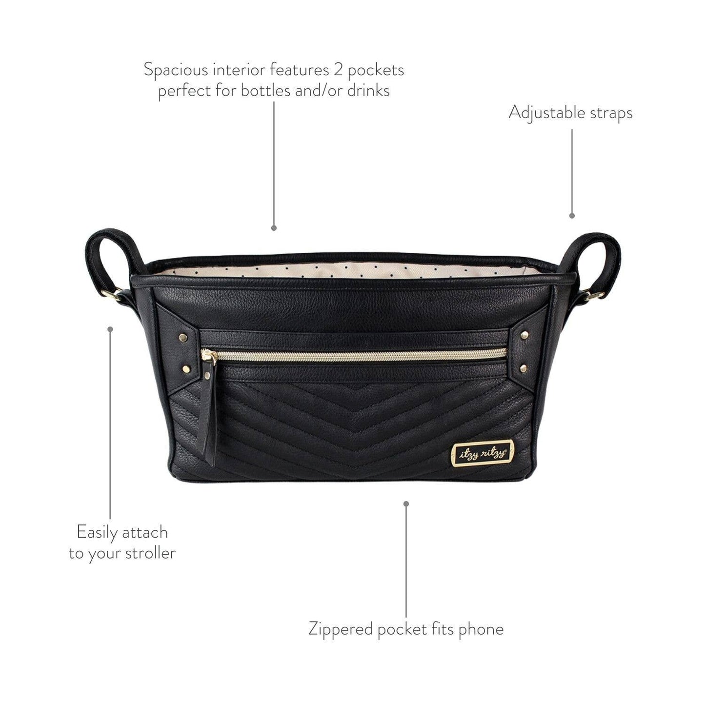 Cognac Travel Stroller Caddy