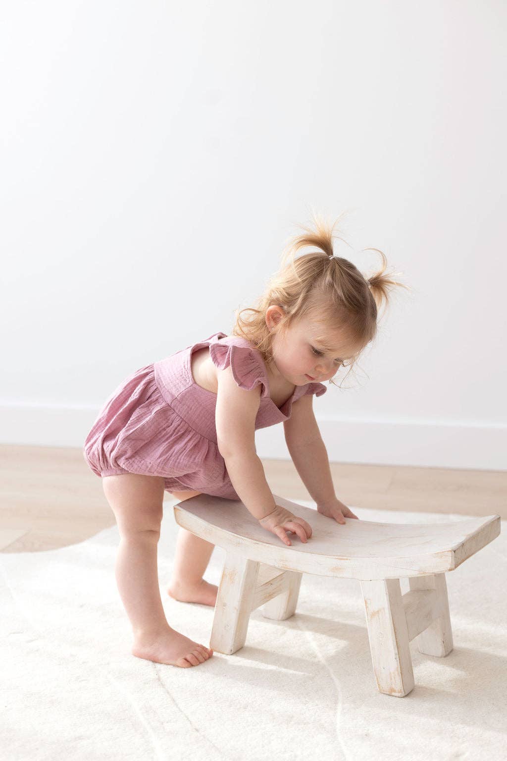 Flutter Bubble Romper | Mauve