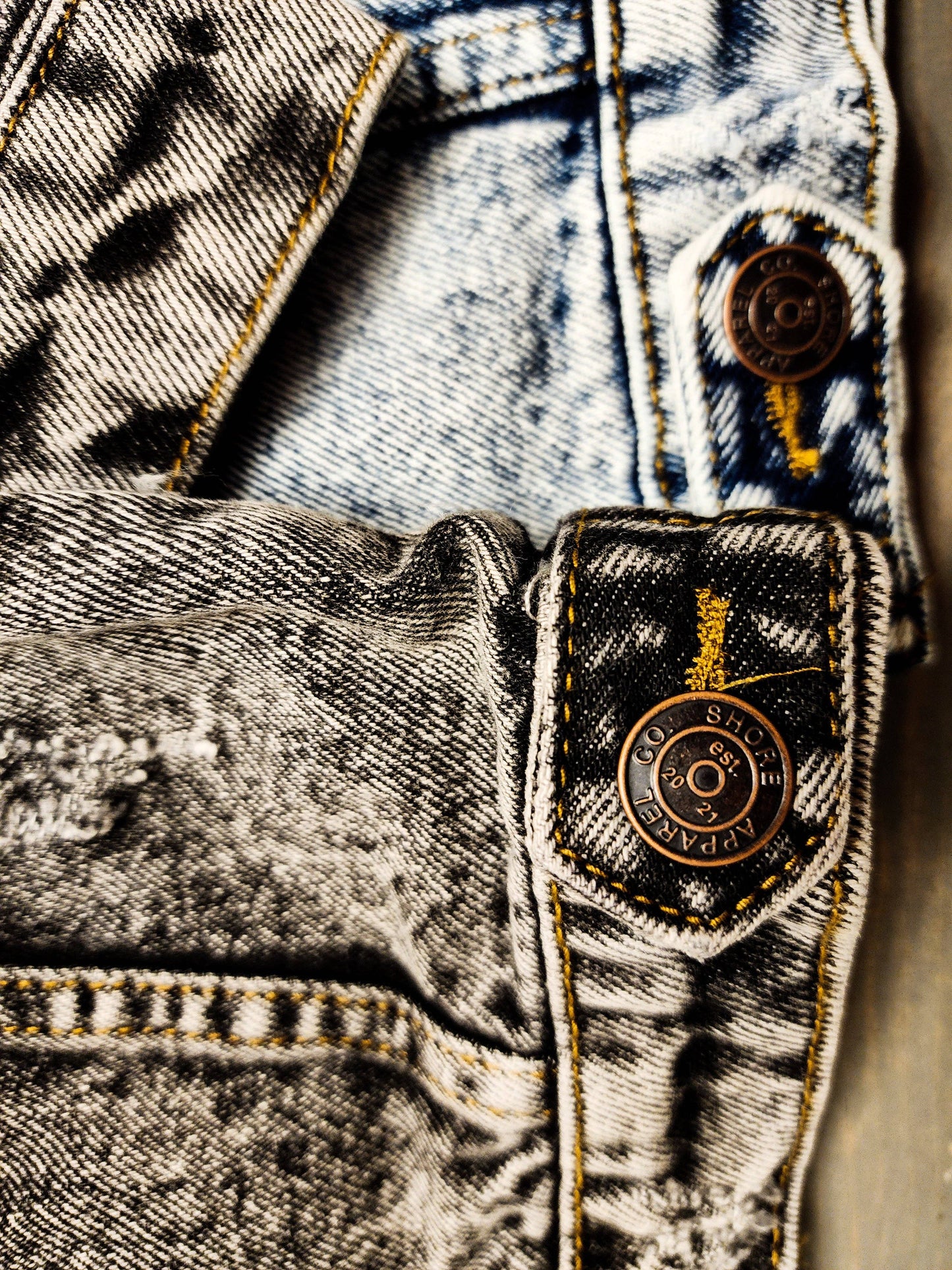 Baby/Kids Black Acid Wash Jean Jacket