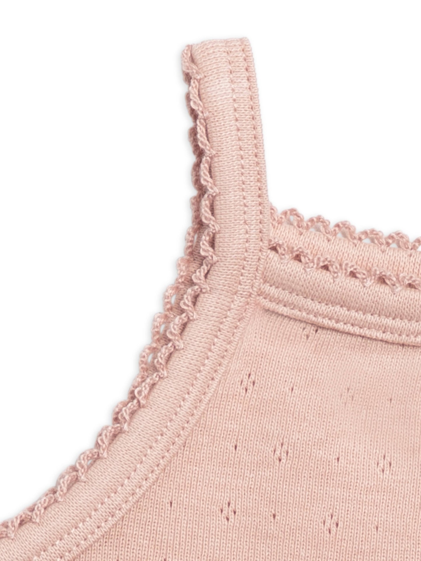 Organic Baby Iris Pointelle Tank Top - Ballet