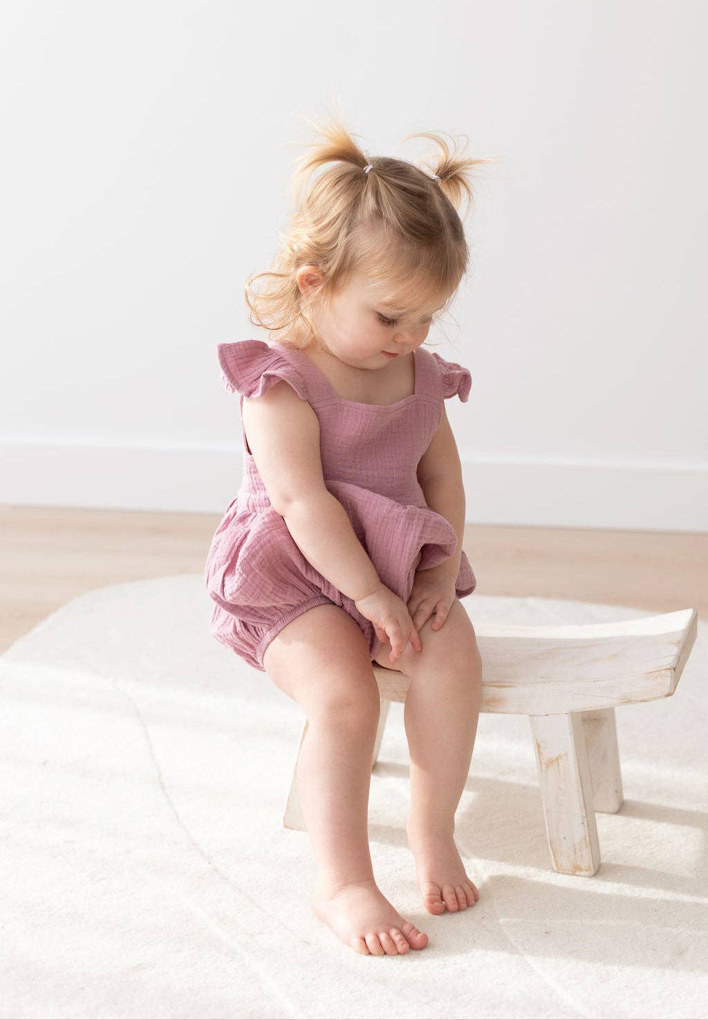 Flutter Bubble Romper | Mauve