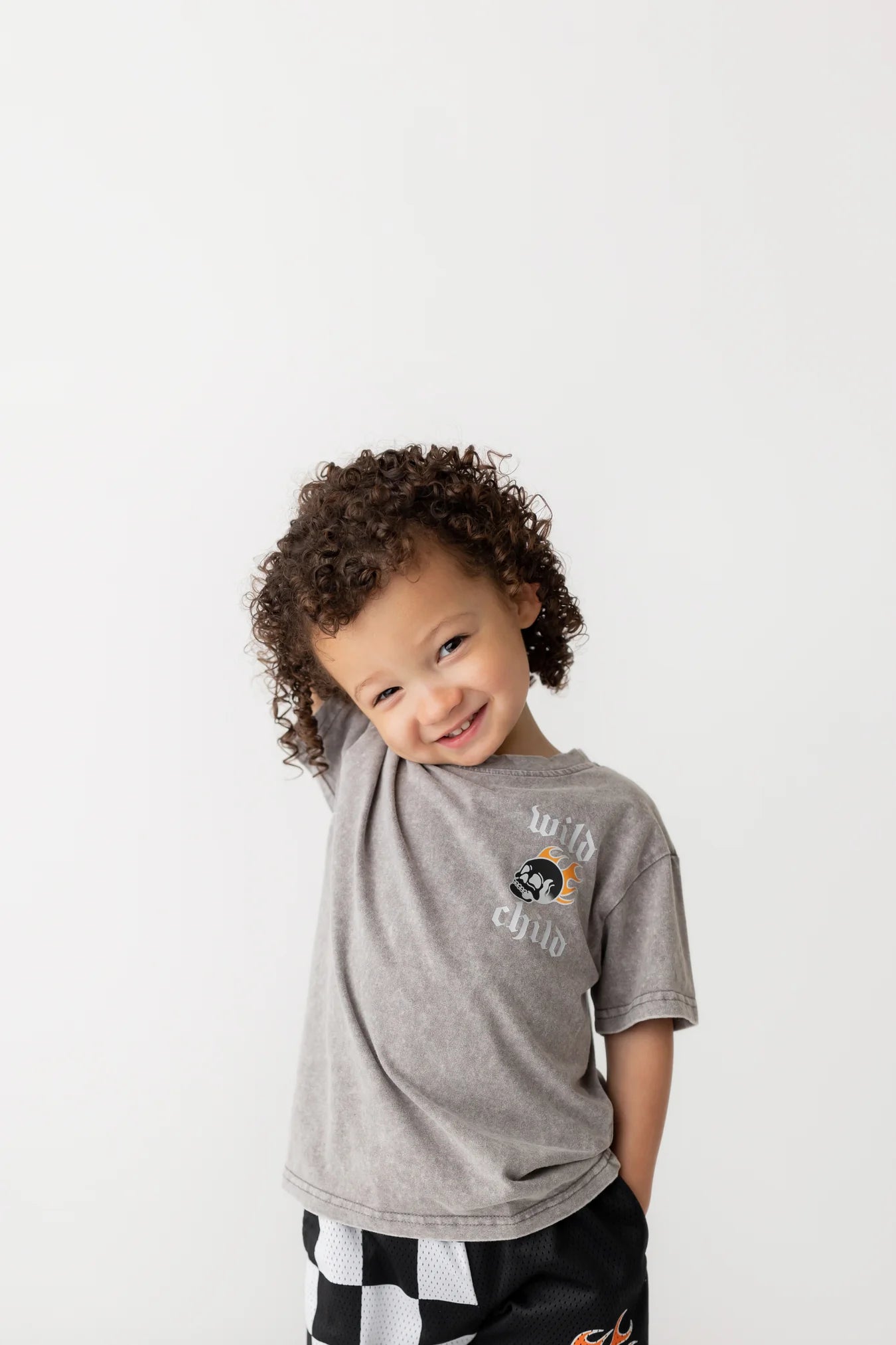 Wild Burn Acid Wash Tee - 4T left!