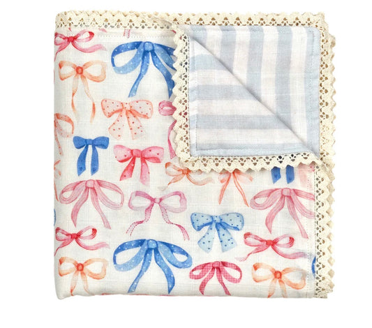 PREORDER - Bow Avenue 6-Layer Organic Cotton Baby Blanket (Copy)