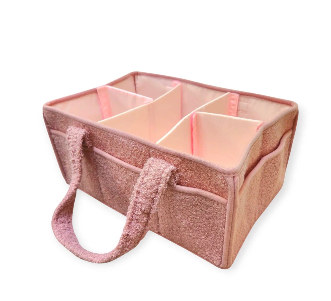Pink Teddy Diaper Caddy