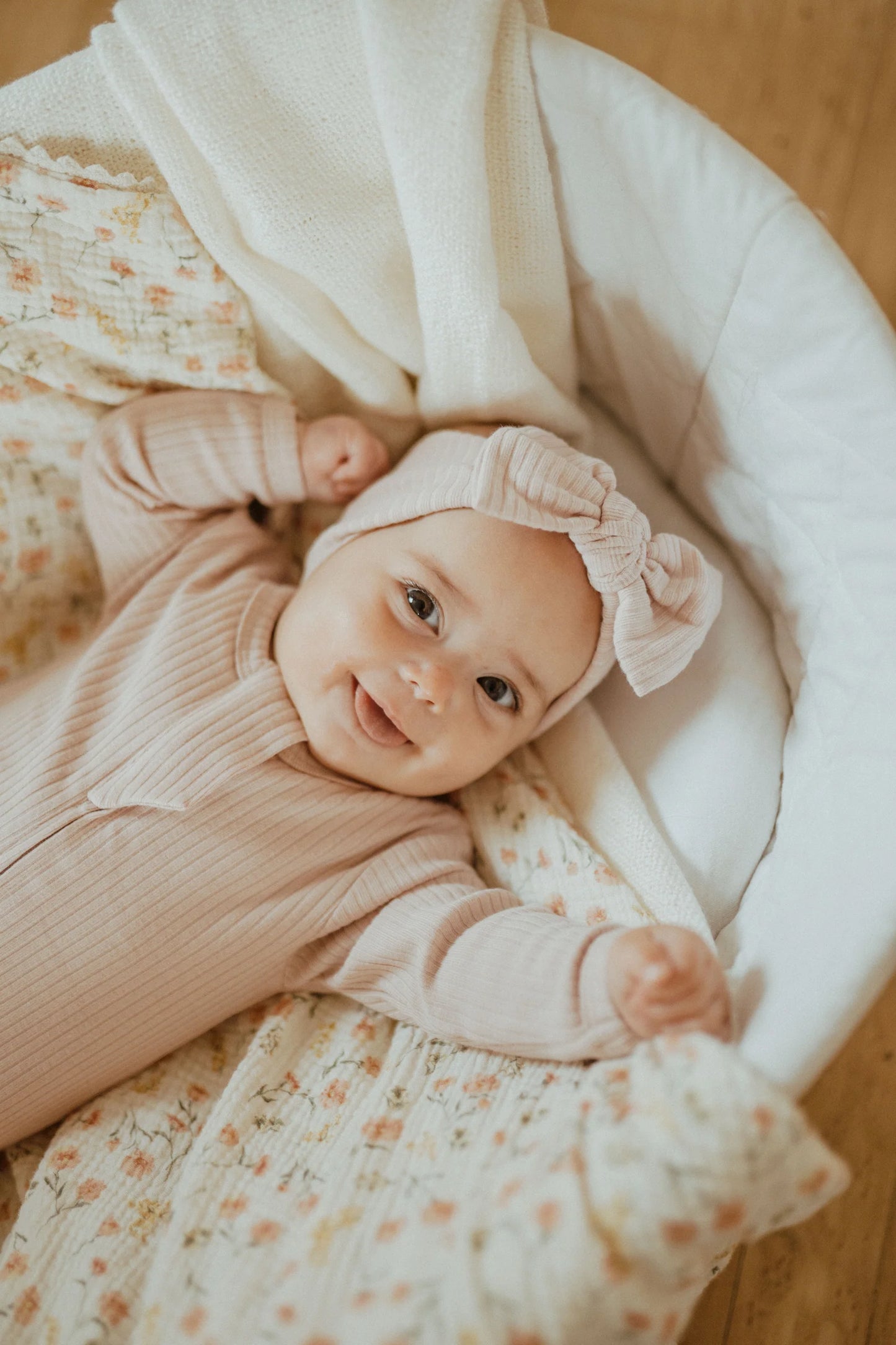Ribbed Sleeper - Blush