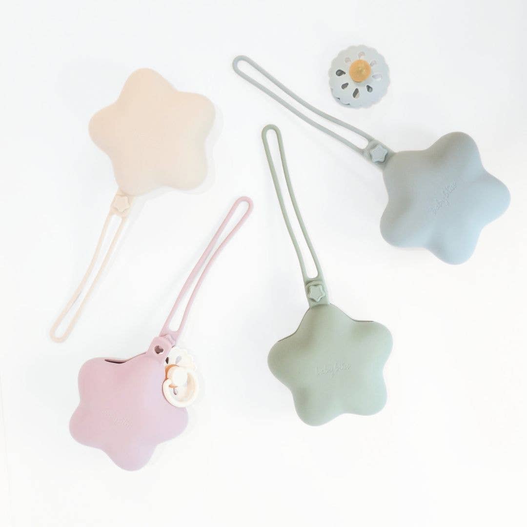 Star Pacifier Holder Case - Almond