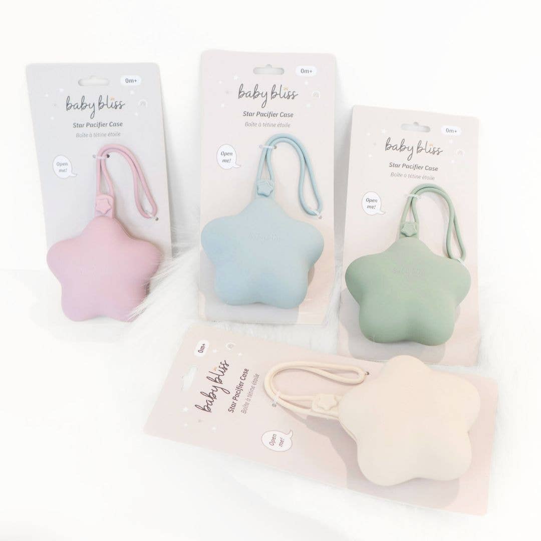 Star Pacifier Holder Case - Almond