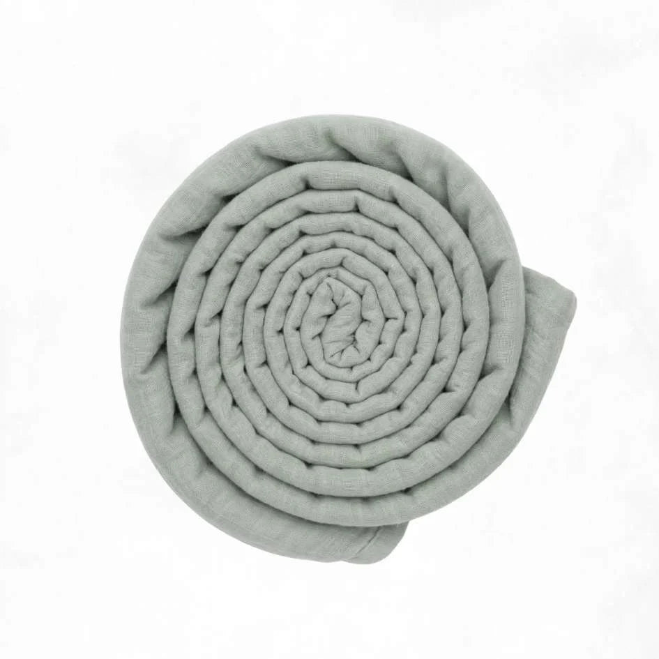 Baby Muslin Cotton Swaddle Blanket - Light Sage