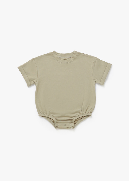 Short Sleeve Bubble Romper | Dune