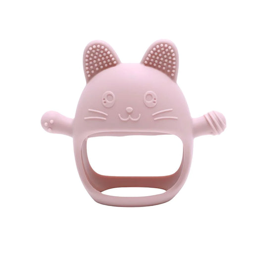 Cat Teething Mitt - Pink