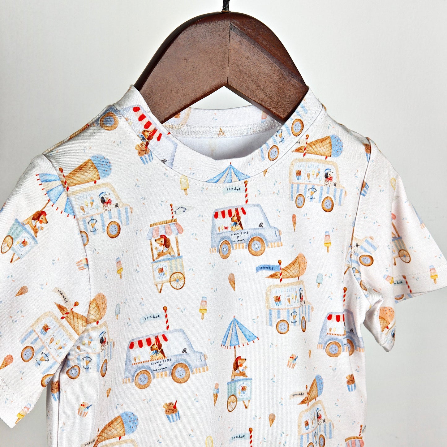 PREORDER - Get Your Ice Cream Bamboo Short Set