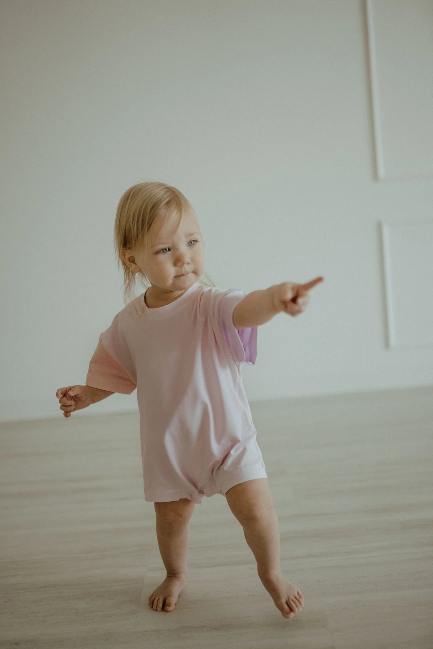 Tri-Coloured Drop Shoulder Romper - Pink - one left 3-6m