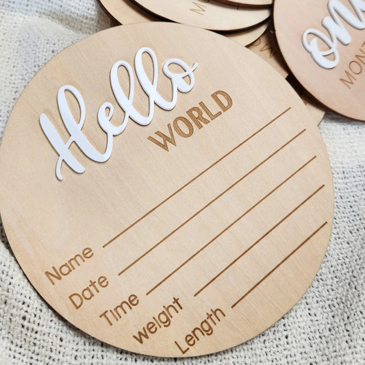 Hello World Announcement Sign