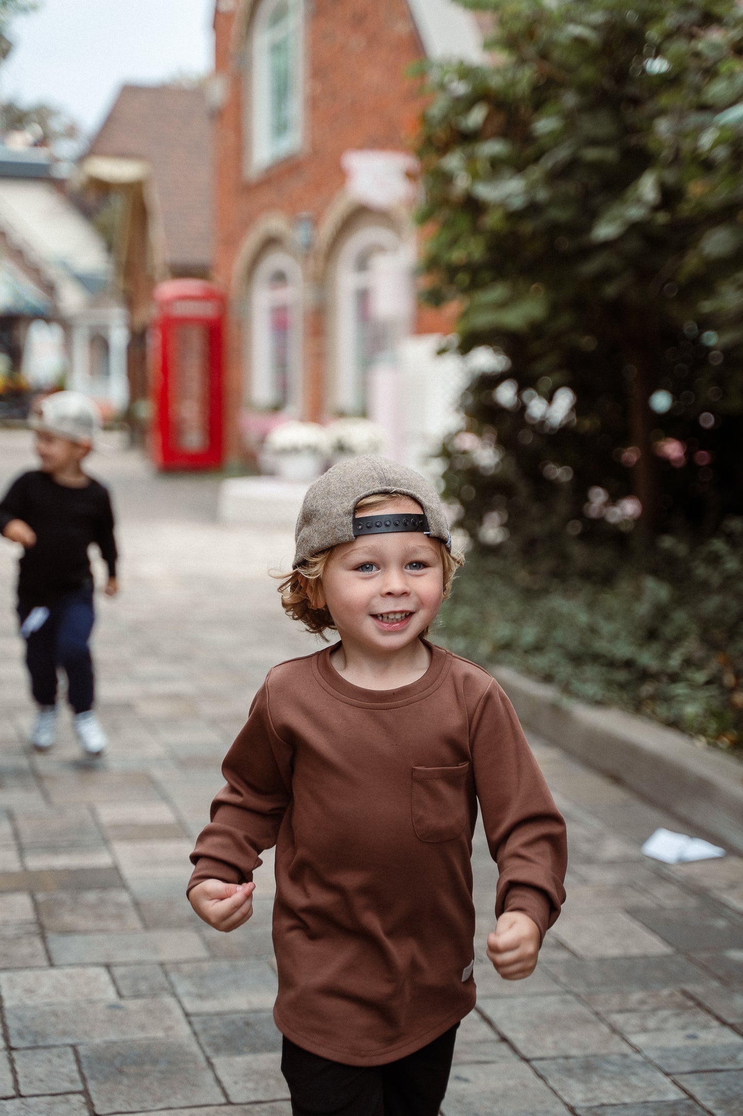 Pocket Long Sleeve Top - Walnut