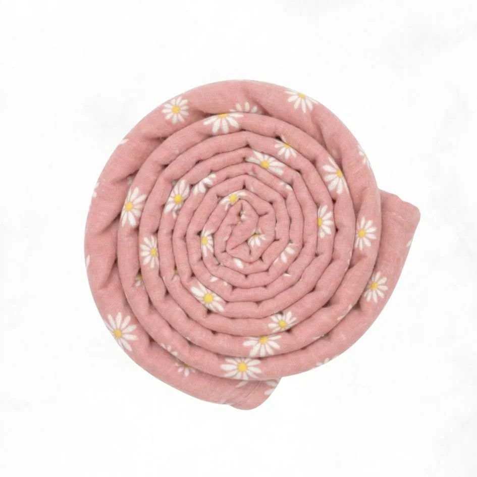 Baby Muslin Cotton Swaddle Blanket - Daisy