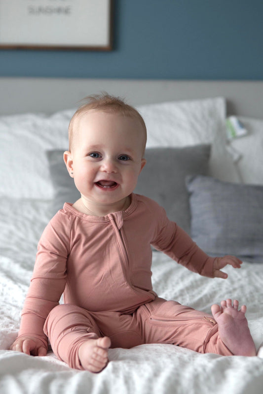Bamboo Convertible Footie - Dawn 0-3m & 2T left!