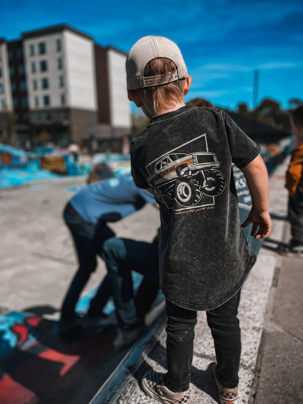 PREORDER- livin life rad acid wash tee
