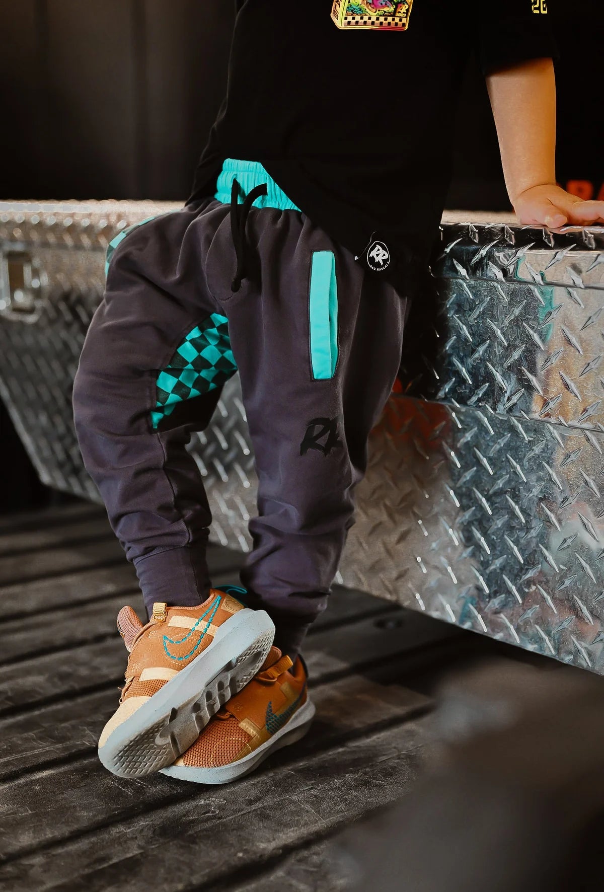 PREORDER - Jersey Jogger - blue checkered