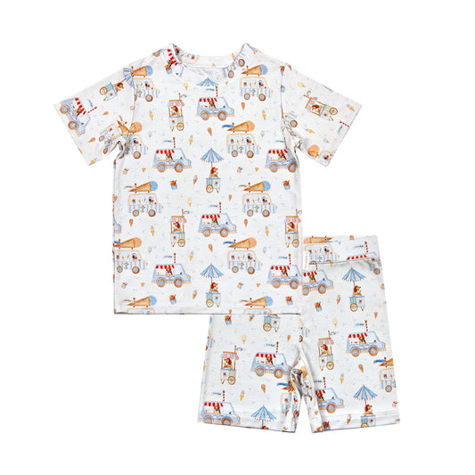 PREORDER - Get Your Ice Cream Bamboo Short Set