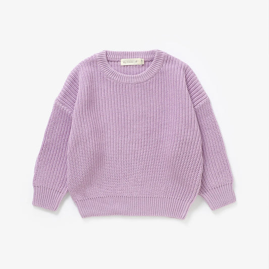Sutton Knit Sweater - Lavender - one left 4-5T!