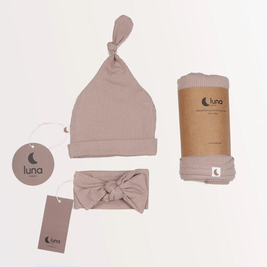 Bamboo swaddle set - Cocao
