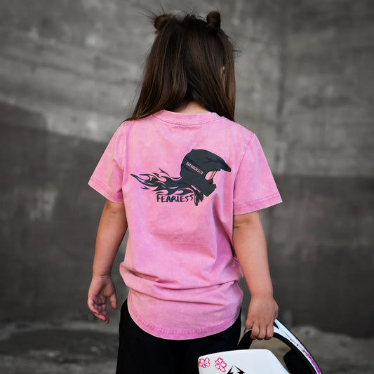 PREORDER fearless acid wash t shirt