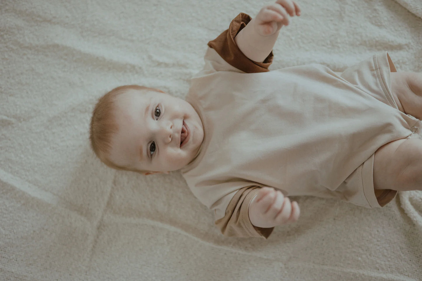 Tri-Coloured Drop Shoulder Romper - Brown