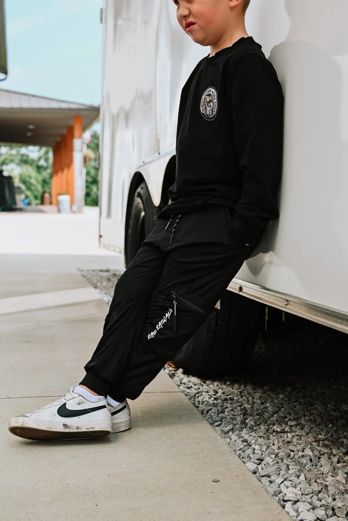 PREORDER - black flex pant