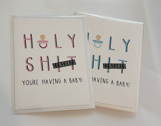 Holy Sh!t - Baby Shower Card