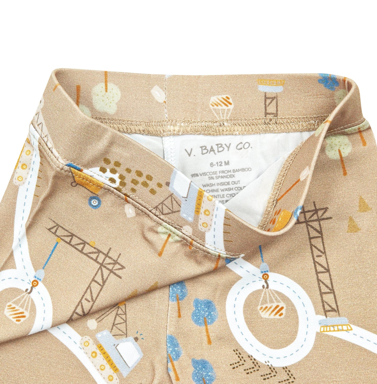 Bulldozer 2 piece bamboo set - 6-12m left!