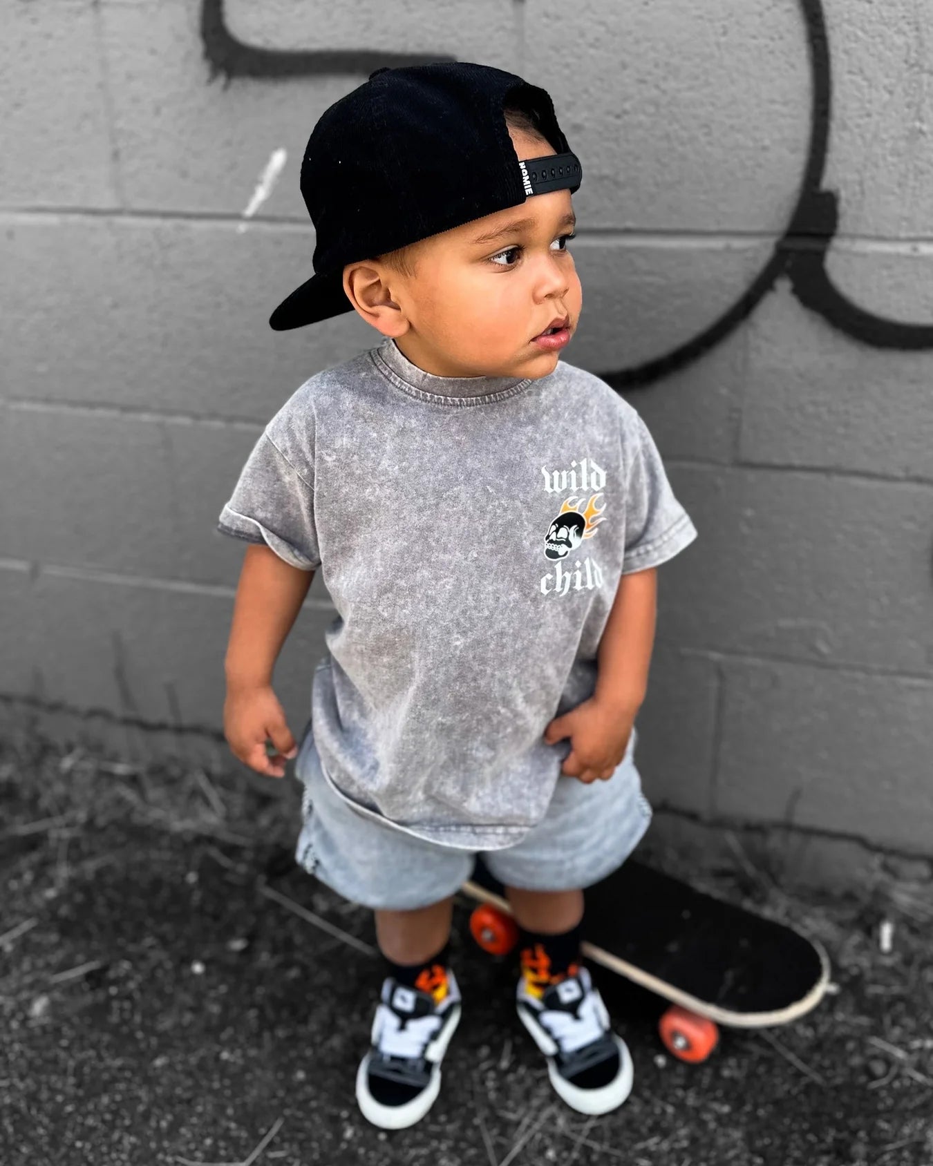 Wild Burn Acid Wash Tee - 4T left!