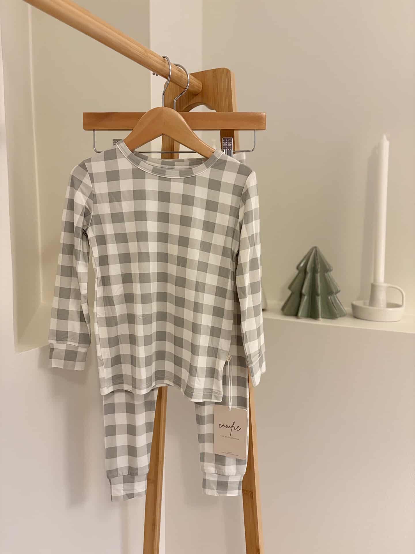 Sage Green Gingham - Bamboo Two Piece Set