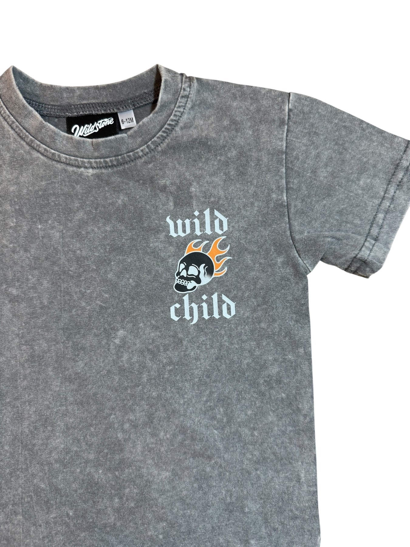 Wild Burn Acid Wash Tee - 4T left!