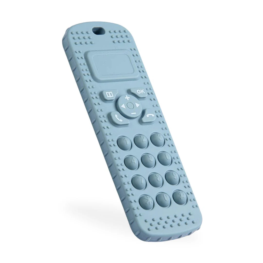 Sensory Popper Teether Phone - Dusty Teal