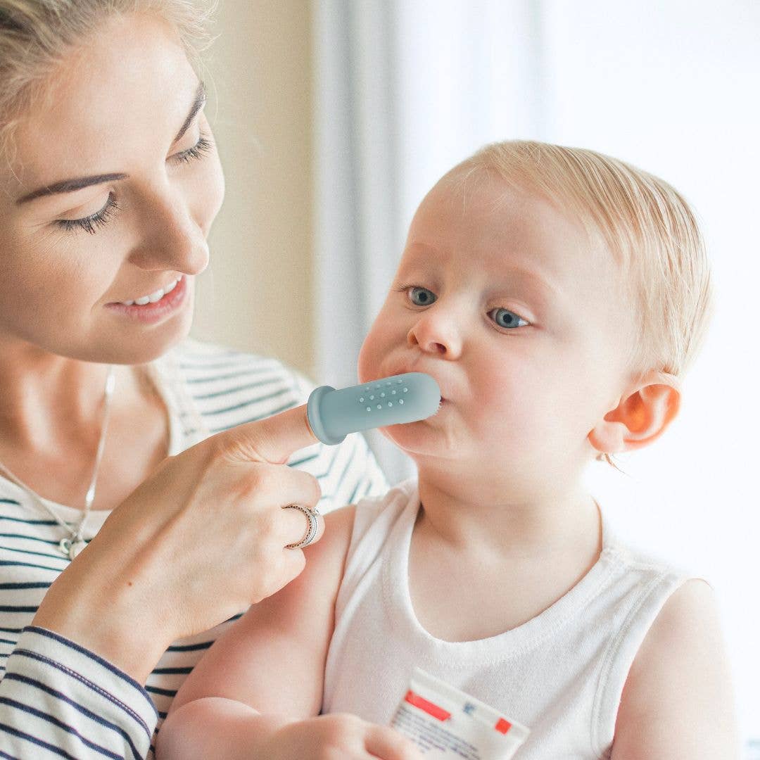 Infant Toothbrush - Dusty Teal & Sage