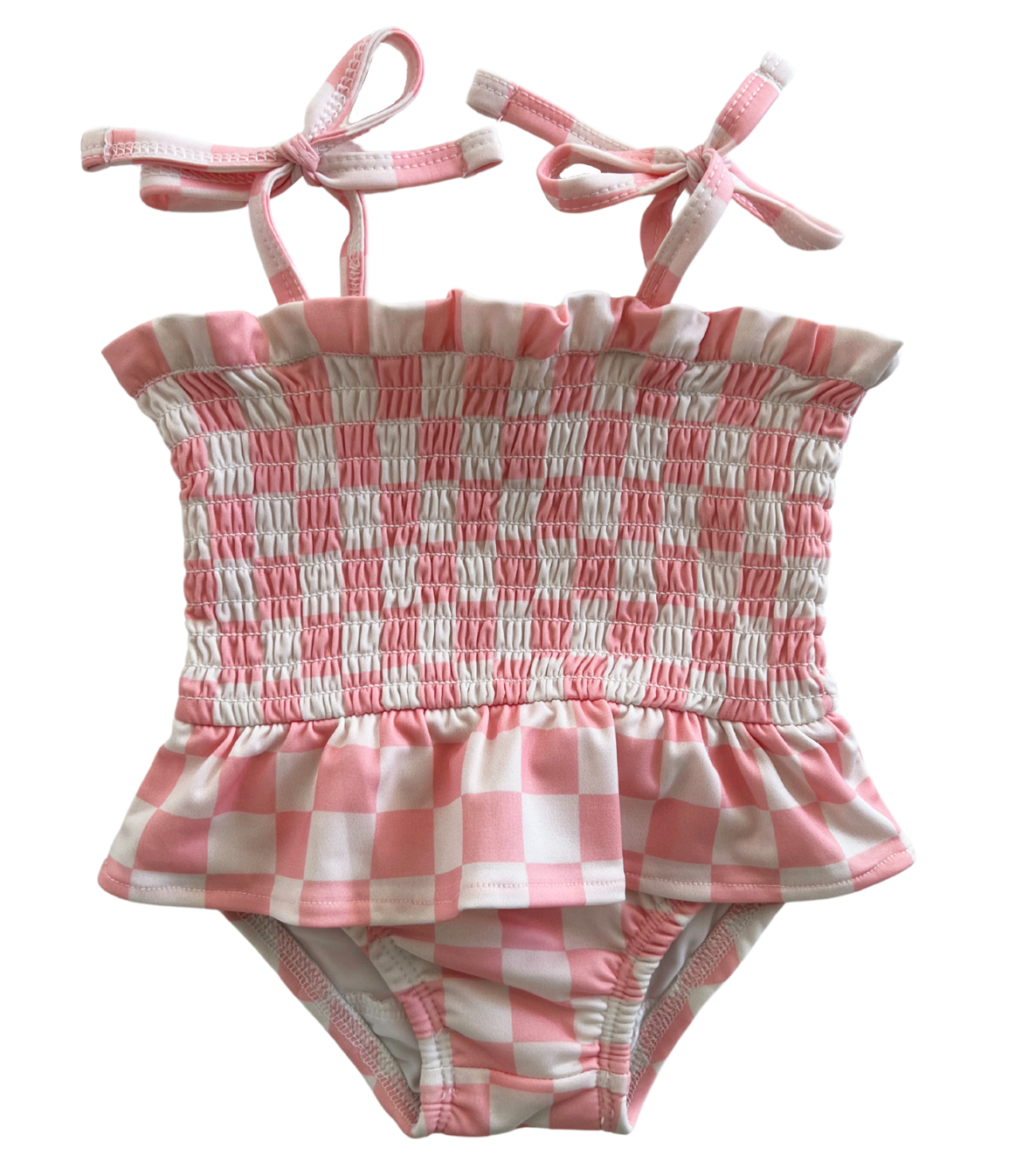 Strawberry Shortcake Checkerboard / Soleil Swimsuit / UPF 50